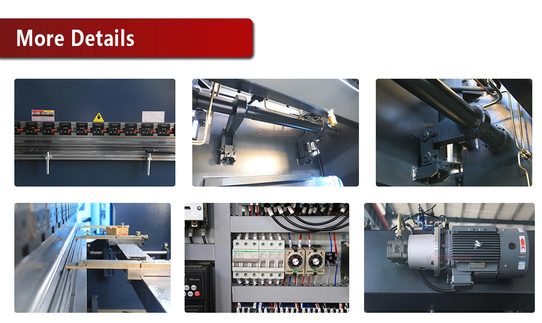 Low Cost Hydraulic Press Brake Bending Machine 125t 3200mm E21 Controller System with Torsion Bar